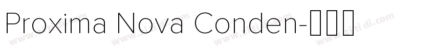 Proxima Nova Conden字体转换
